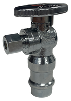 Ball valve angle stop 1/2press x 3/8comp TPC