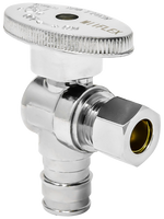 Ball valve angle stop 1/2PexA x 3/8comp TPC