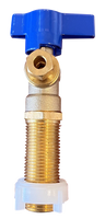 Ball valve ice maker stop 1/2mip/c x 1/4comp TPC