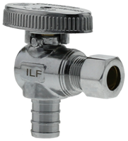 Ball valve angle stop 1/2crimp pex x 1/4comp TPC