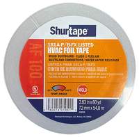 Tape aluminum foil ductboard 72mm x 55m (Shurtape AF100)