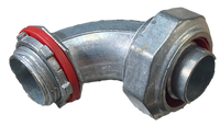 Liquid Tite connector, 1/2, metallic, 90 elbow