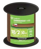 Thermostat wire, 18 AWG, 2 condustors