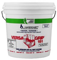 Duct sealant, Versa-Grip (181), fiber reinforced, UV inhibitor for outdoor use, 1 gallon, white (LOCAL DELIVERY ONLY)