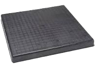 Equipment pad, gray plastic, 24 x 24 x 2 (LOCAL DELIVERY ONLY)