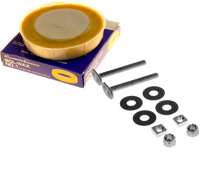 Wax ring #1 bol-wax for closet w/1/4 flange bolts dbl nuts/washers (1-40520/1-40678)