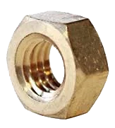 Flange bolt square nut 5/16, brass