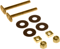 Flange bolt kit 1/4 x 2 1/4 double nuts and washers (pair)