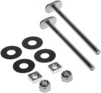 Flange bolt kit 1/4 x 3 1/2 double nuts and washers (pair)