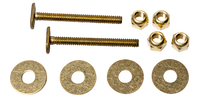 Flange bolt kit 5/16 x 2 1/4 double brass nuts and washers (pair) all brass