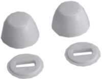 Flange bolt cap (pair), WHITE (sold in pairs)