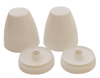 Flange bolt cap (pair) tall WHITE SmartCap