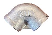 Stainless steel 90 ell, 1/2