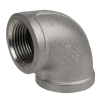 Stainless steel 90 ell, 3/4