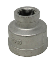 Stainless steel reducing coupling 1 x 3/4