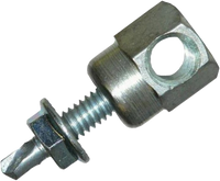 Metal threaded rod anchor, side mount, 3/8