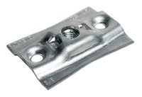 Top plate connector for 3/8 threaded rod, zinc plated