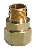 Self-flaring straight mechanical fitting brass 1/2 (AutoFlare)