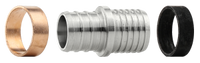 Pex B fitting, stainless steel, transition coupling, 3/4