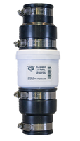 Check valve w/rubber couplings, 2 Klunkless (Quiet) (PS-CVKSRRU20)