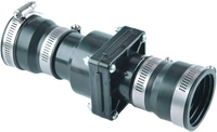 Check valve for sump pump 1 1/2 w/SS clamps