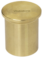 Press port plug brass, 3/4