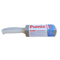 Pumie stone, scouring stick, w/plastic handle