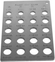 Service parts bibb faucet seat gauge
