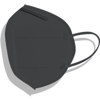 Mask dust and pollen KN95 BLACK (50 pair/box)