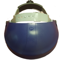 Face shield, deluxe, head gear and shield (clear)