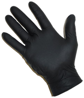 Glove, nitrile black, 6mil, powder free, SMALL, Black Mamba (BUY & SELL BY BOX)