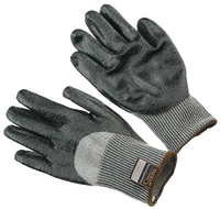 Glove, cut resistant knit, 13 gauge, cut level 5, black nitrile palm and knuckle, X-LARGE (SOLD/PAIR)