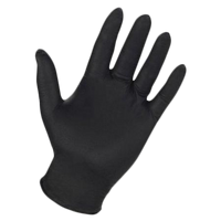 Glove, nitrile black, 6mil, powder free, X-LARGE, Black Mamba (BUY & SELL BY BOX)