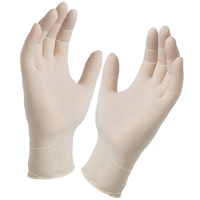 Glove, latex disposable, powder free, LARGE (100/BX) (SELL BY BOX)