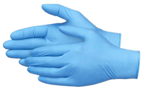 Glove, nitrile blue, 8mil, powder free, medical grade, XX-LARGE (SELL BY BOX)
