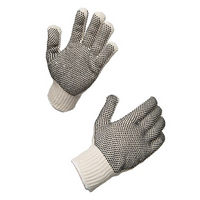 Glove, white cotton w/black grips (SELL/PAIR)