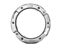 Replacement mounting ring, stainless steel, hinged