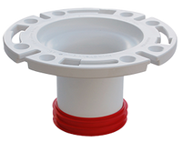 Closet flange 4 inside fit gasket w/plastic ring w/4 tail piece (Sioux Chief)
