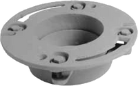 Repair flange, cast iron, compression gasket w/4 bolts, 4 deep, for 4 pipe
