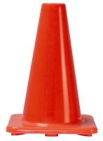 Safety cone orange, reflective, 12