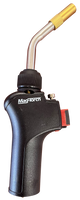 Hand torch, swivel flame, self-igniting