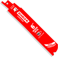 Diablo bi-metal reciprocating blade for medium METAL cutting, 6 length (sold individually)
