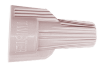 Wire connector for #22 - #10 wire, tan, WINGED