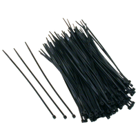 Cable zip tie, black nylon, 11 long, UV resistant (SOLD/PRICE per bag)