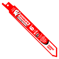 Diablo saw blade carbide reciprocating for thin metal 6 (less than 1/8 in.) 20/24TPI Steel Demon