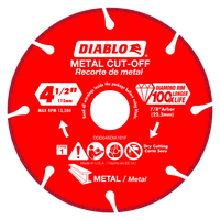 Diablo cut-off blade diamond metal 4-1/2