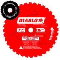 Diablo saw blade carbide for wood and metal 7-1/4 x 5/8 x 36 teeth