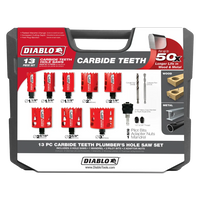 Diablo hole saw set 1 1/8 - 3  13-piece