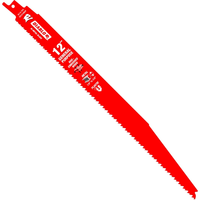 Diablo bi-metal reciprocating blade for nail-embedded wood, metal, plastic, 12 (sold 2PK)