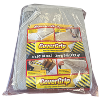 Drop cloth, CoverGrip safety canvas, rubberized safety dots 8 x 10